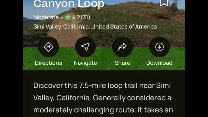 Creekside to Long Canyon loop