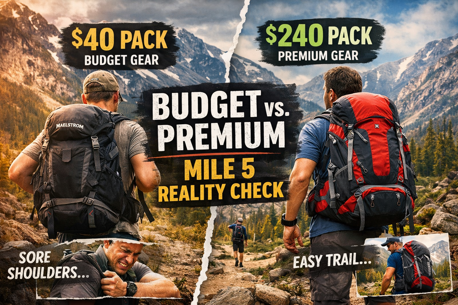 budget vs premium backpacks